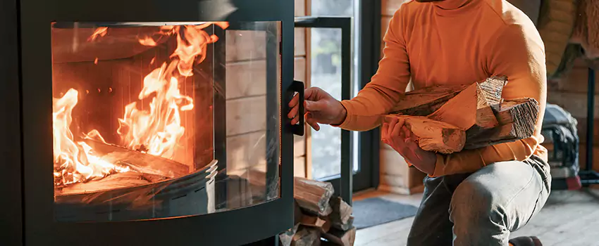 Residential Fireplace Ceramic Glass Installation in Normandie, QC