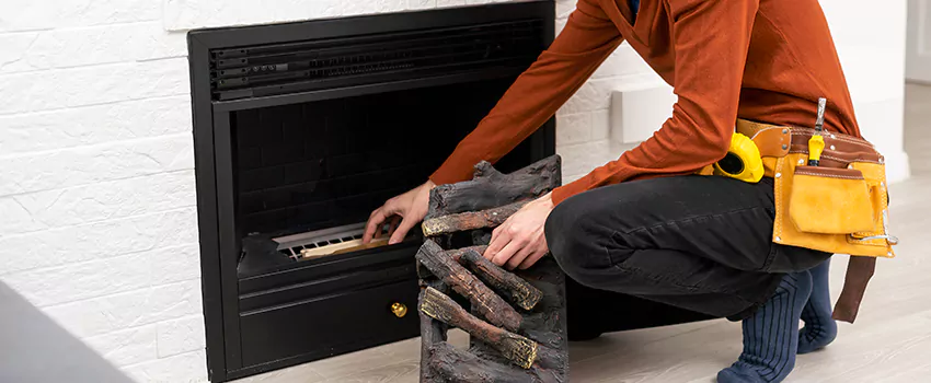 Metal Fireplace Installation in Normandie, Quebec