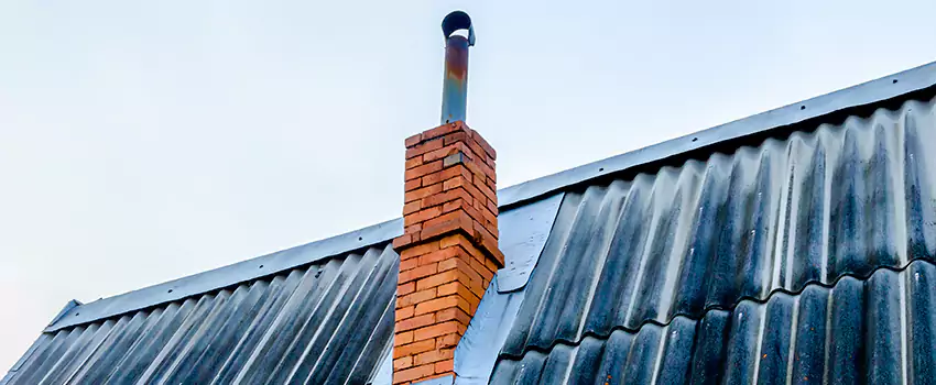 Aluminium Chimney Flashing Repair in Normandie, QC