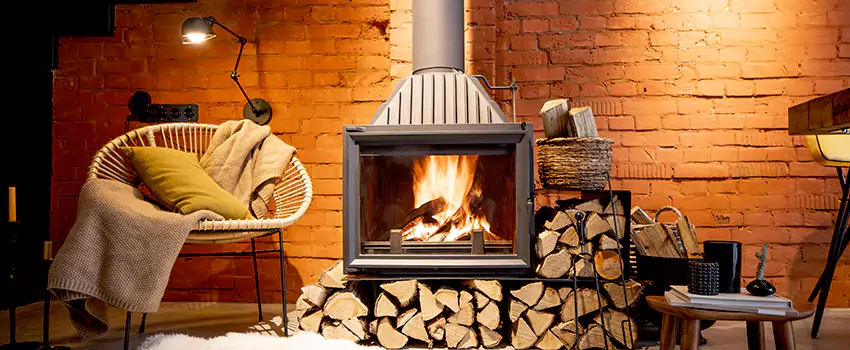 Pellet Stove Chimney Pipe Brackets Installation in Normandie, QC